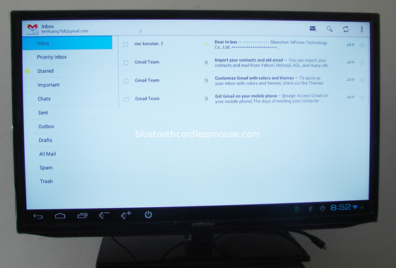 Ανδροειδών 4.0 των Google HDMI εξόδου tv πλαίσιο HD εικόνα / μορφή BMP υποστηρίζει, JPG, PNG και GIF